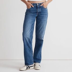Madewell low slung straight jean 27p Palmini wash NWT